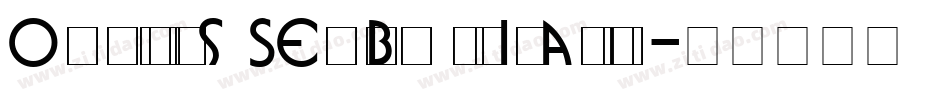 Omnibus SemiBoldItalic字体转换